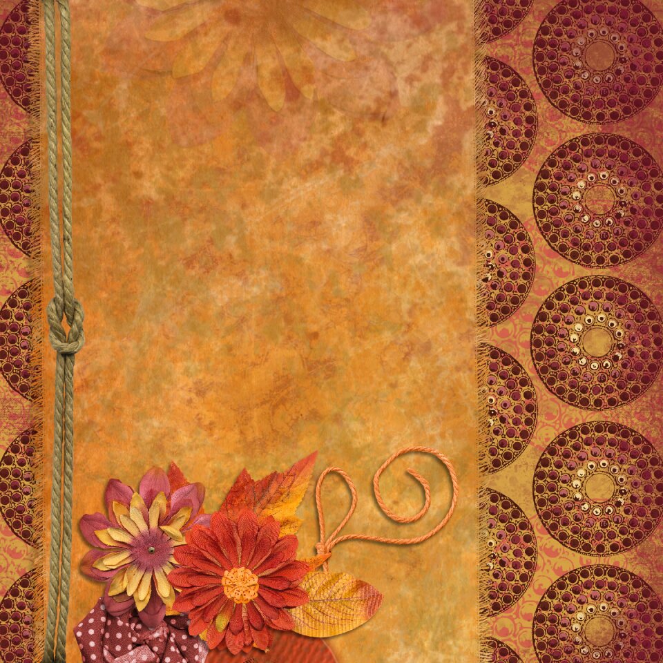 Blank flower old