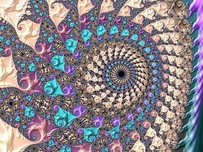Fractal spiral Free illustrations