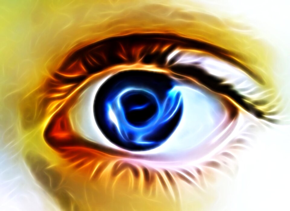 Contrast blue eyes Free illustrations