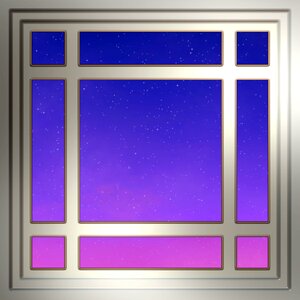 Night time evening stars