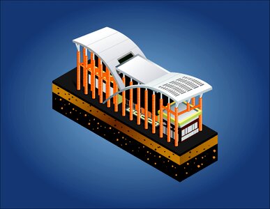 Library blue library Free illustrations