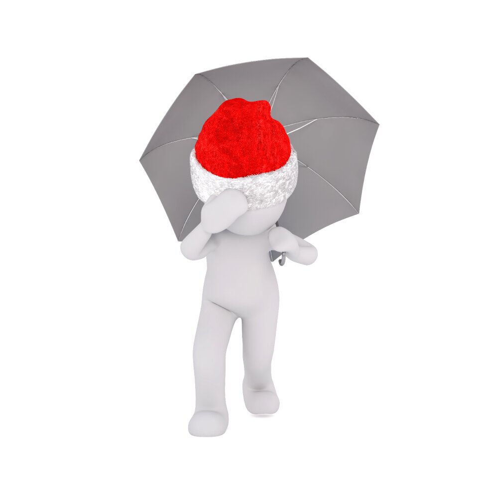 Santa hat 3d model figure