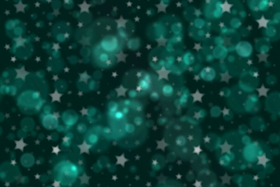 Stars green forest