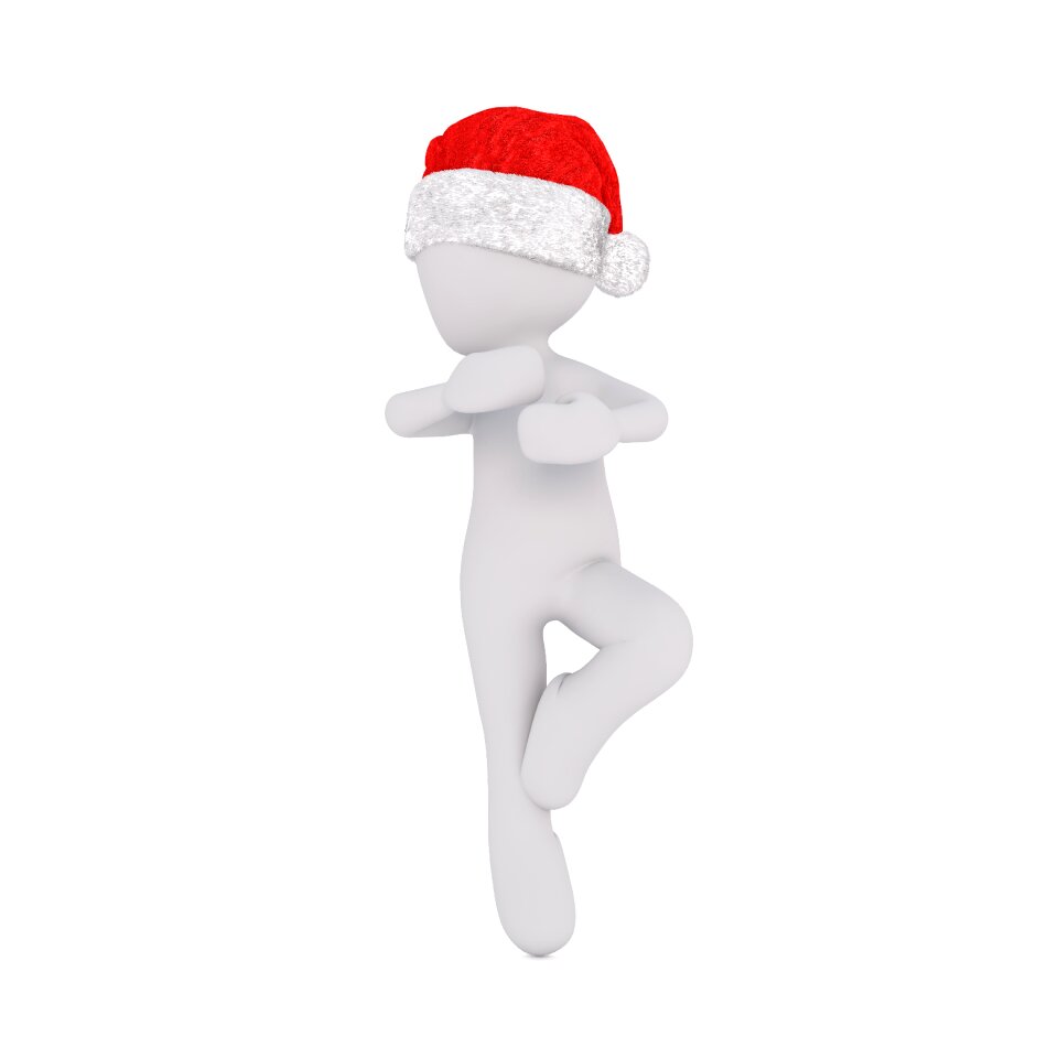 Santa hat 3d model figure