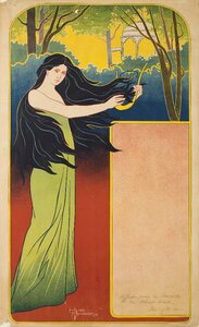 Design poster lady