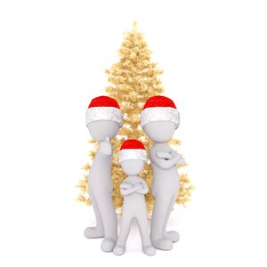 Santa hat 3d model figure