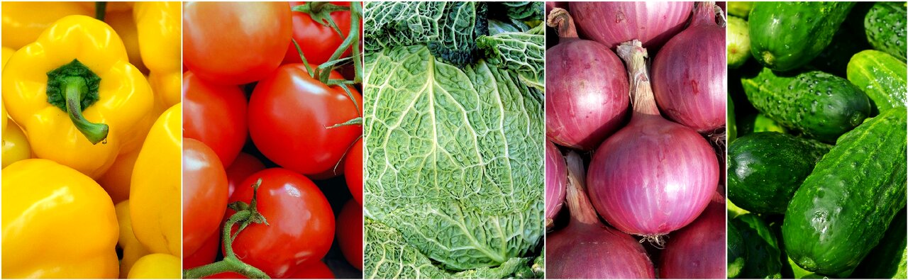 Food collage tomato