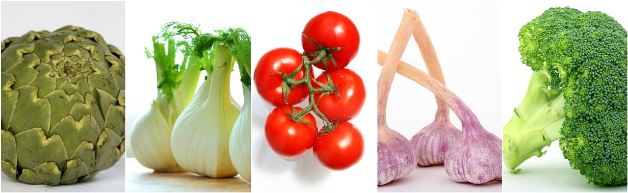 Food collage tomato