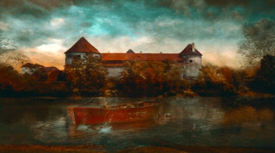 Brown painting brown castle Free illustrations