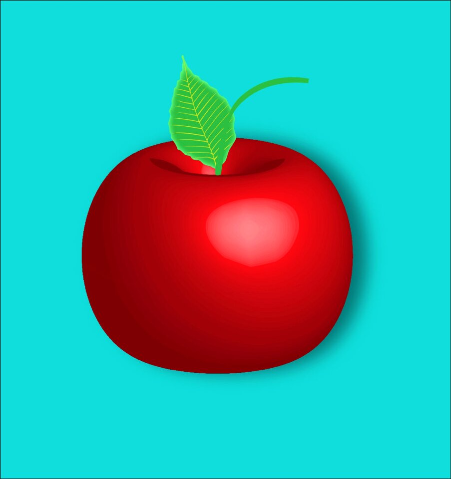Fruit illustration apfel