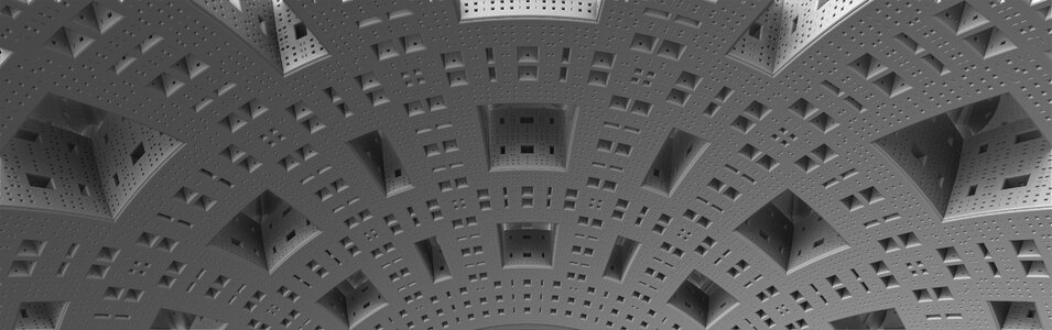 Fractal gray banner Free illustrations