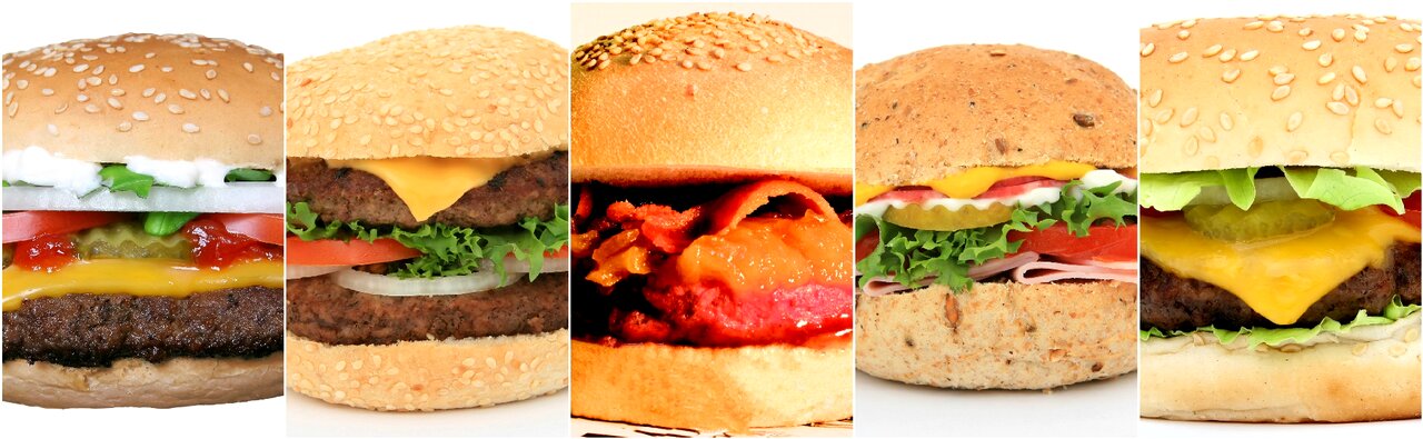 Photo collage food lunch