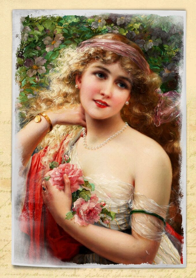 Collage roses floral
