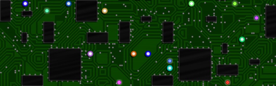 Electronic green banner green board