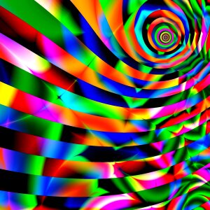 Digital art fractal colorful