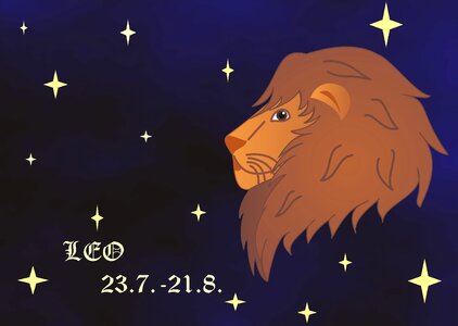 Sign of the zodiac the lion Free illustrations
