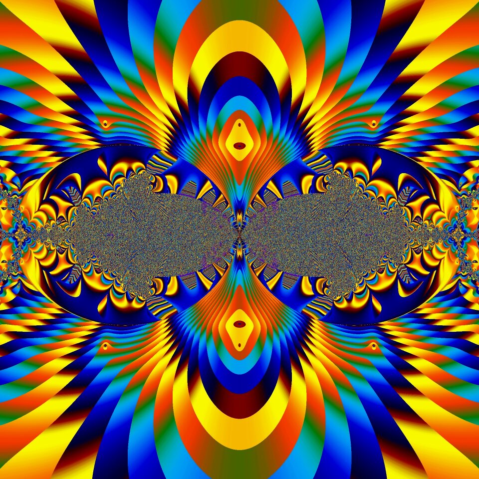Digital art fractal colorful