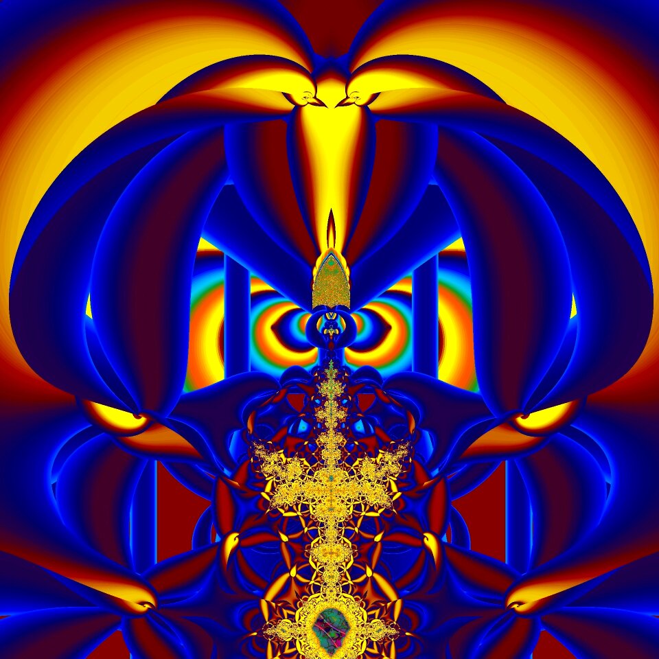 Digital art fractal colorful