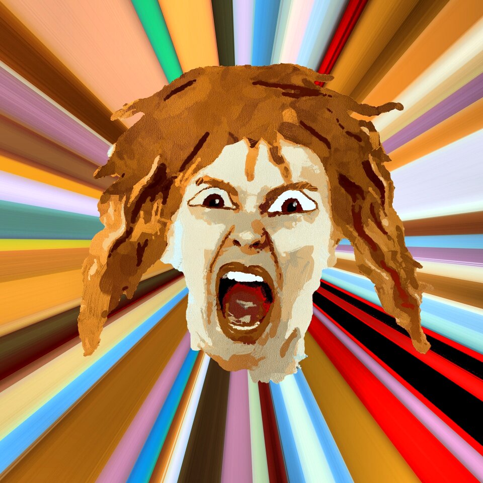 Woman scary aggressive