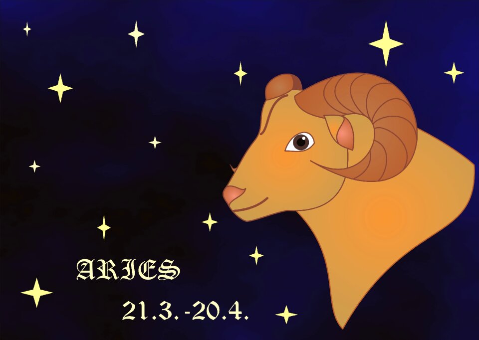 Sign of the zodiac aries Free illustrations