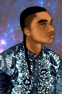 Human like fantasy digital painting