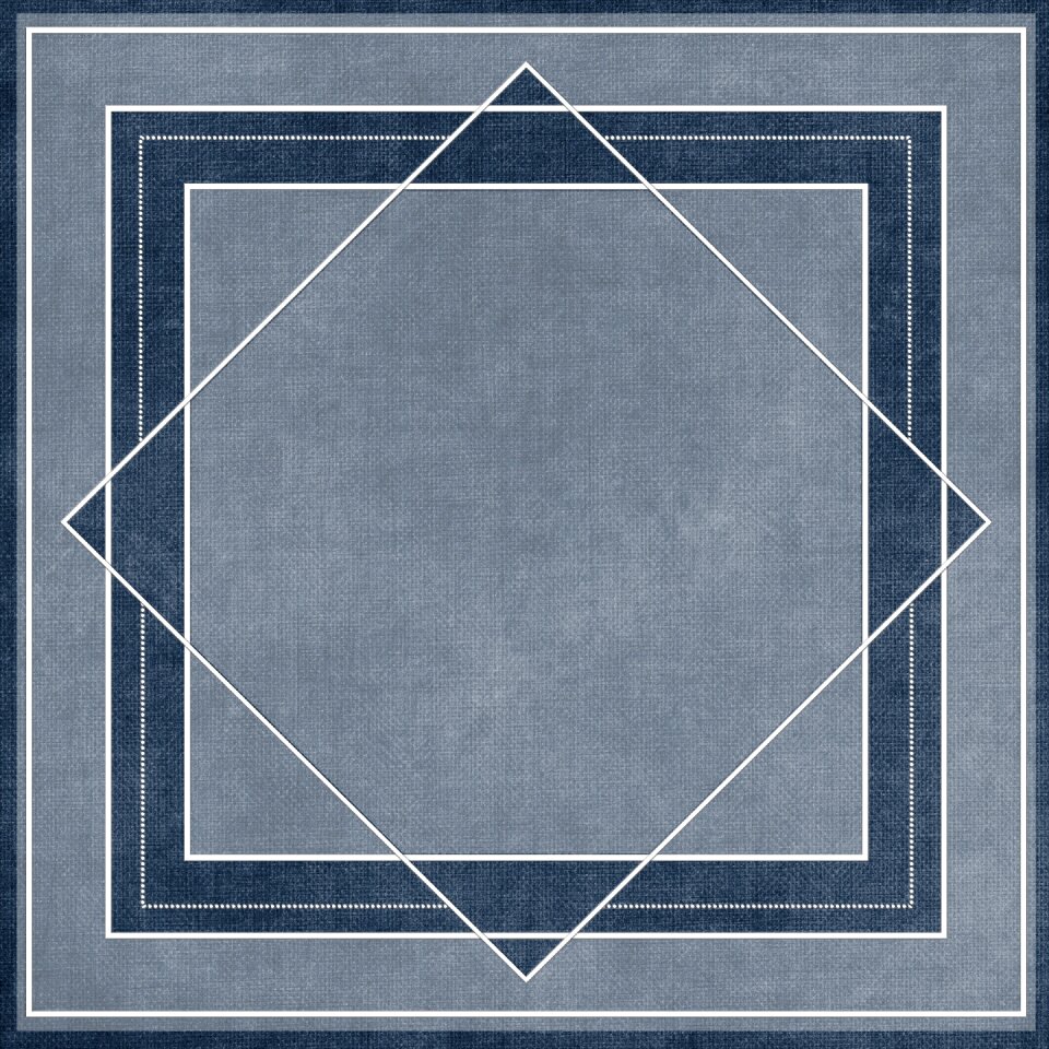 Abstract blue flower