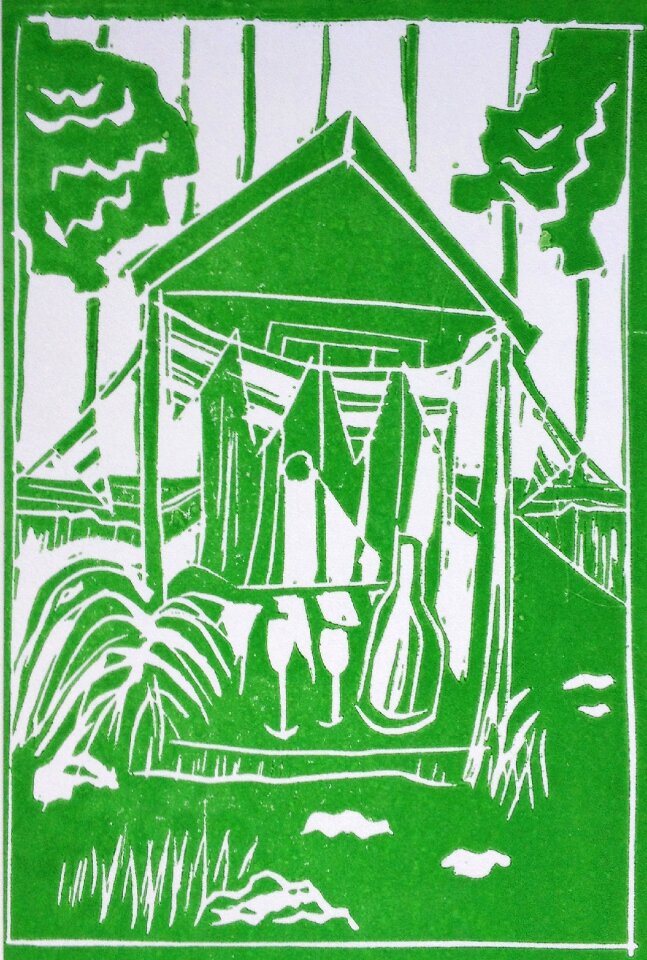 Champagne green meadow