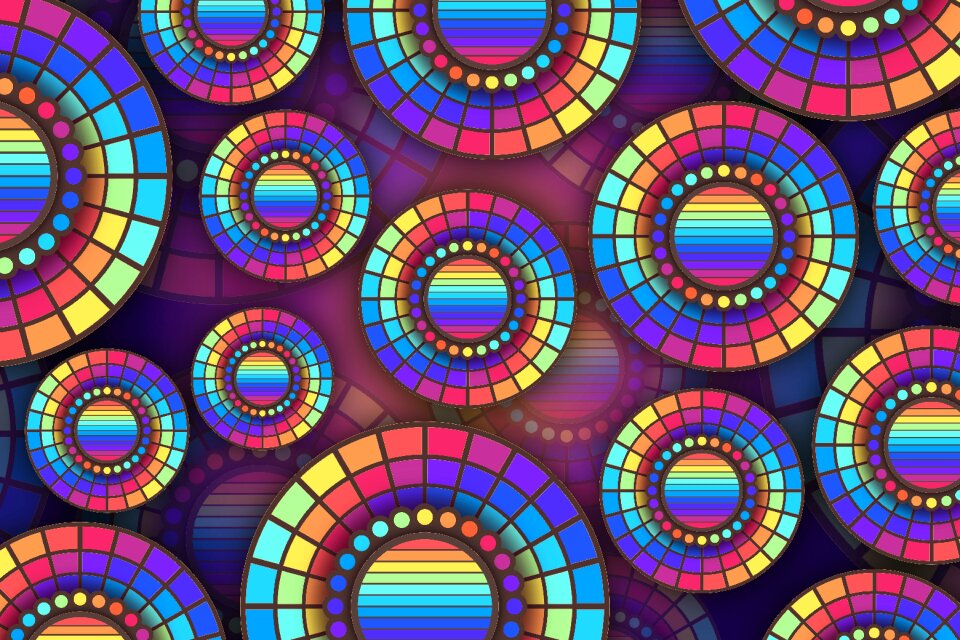 Abstract circle Free illustrations