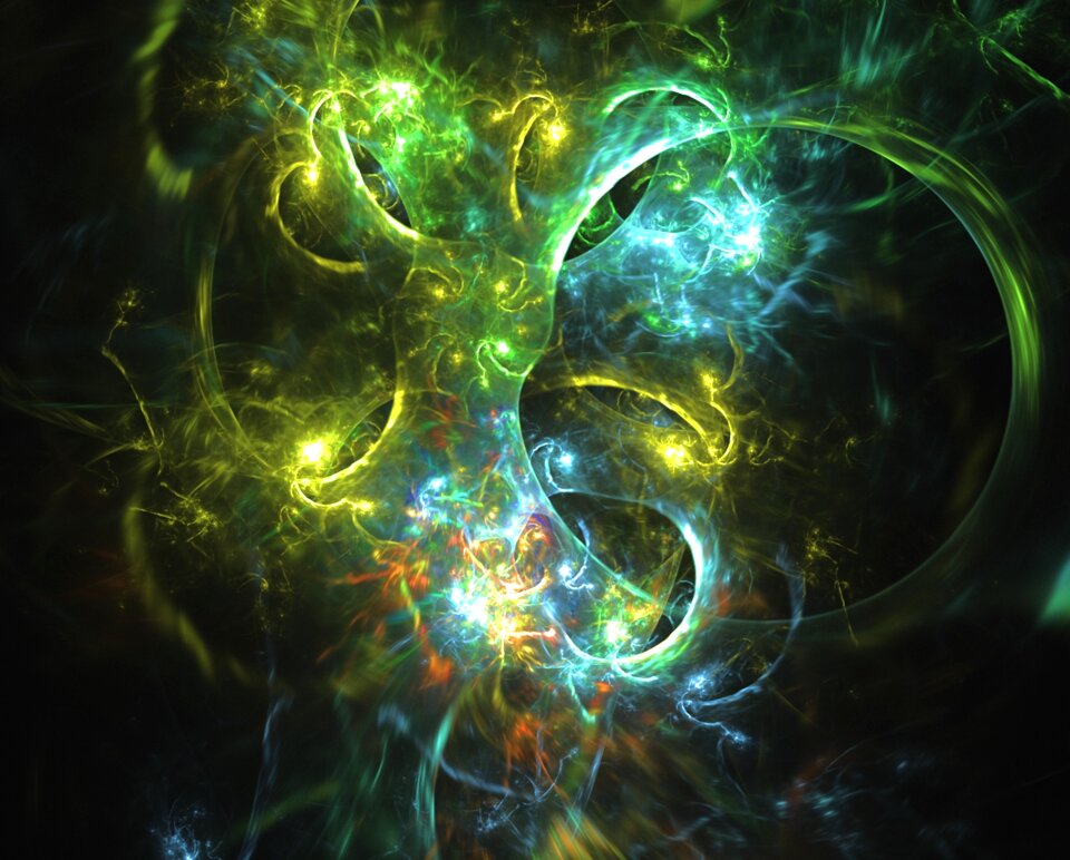 Light fractal chaos world colorful