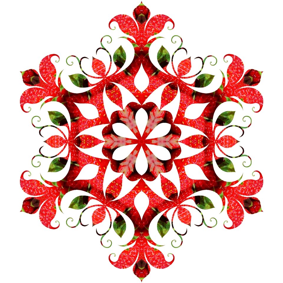 Red strawberries coat of arms