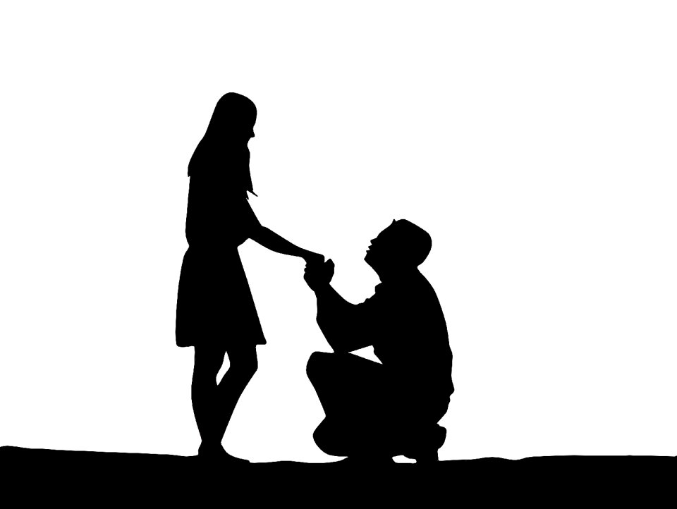 Delivery silhouette casal