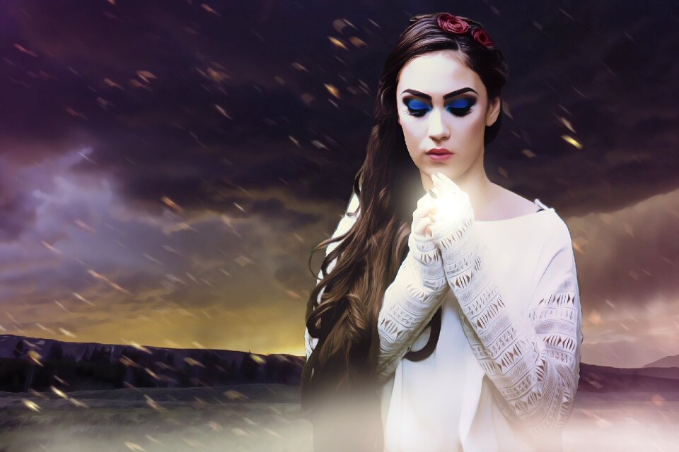 Female dark mysterious