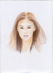 Young chalk portrait