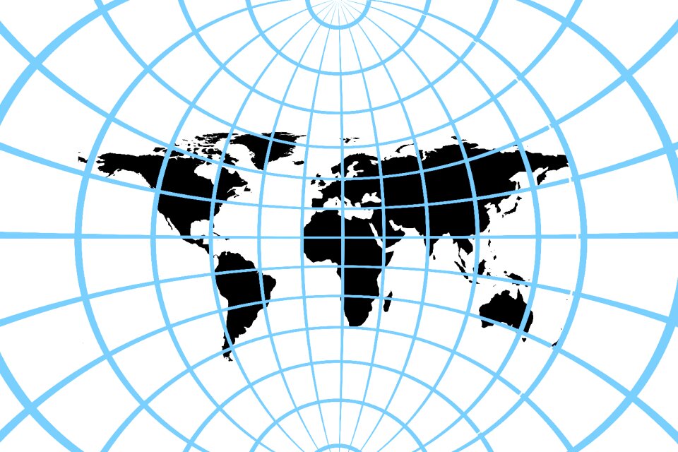 World continents bokeh