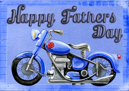 Motorcycle bike blue