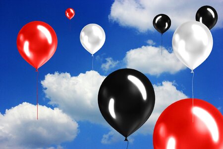 Clouds flying helium