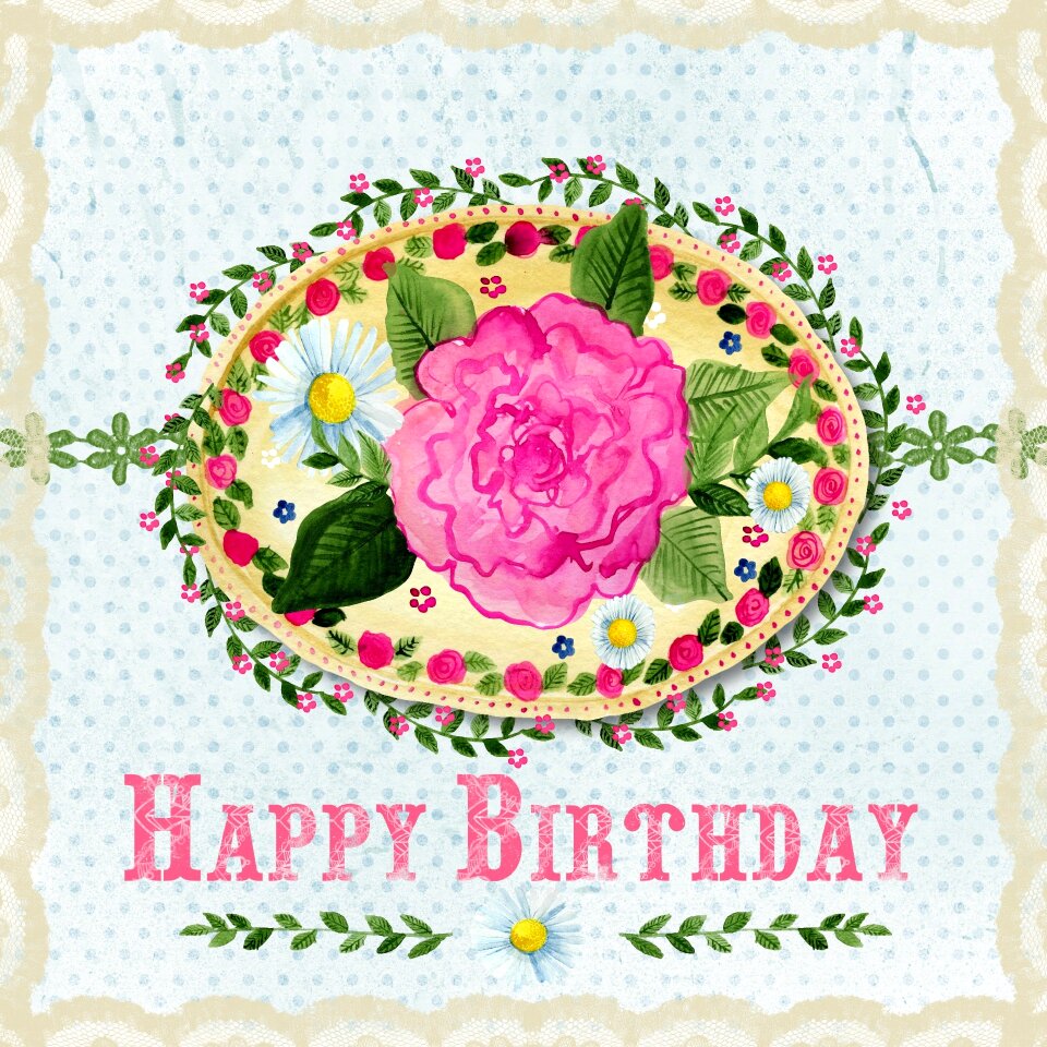 Lace greeting card