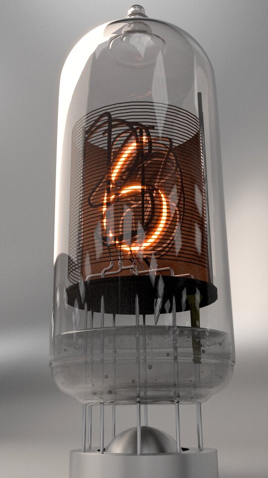 Retro electronic glass