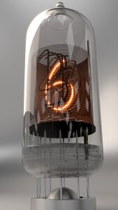 Retro electronic glass
