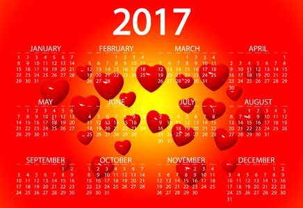 Love schedule plan year