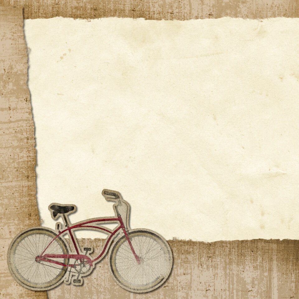 Bicycle square decoration