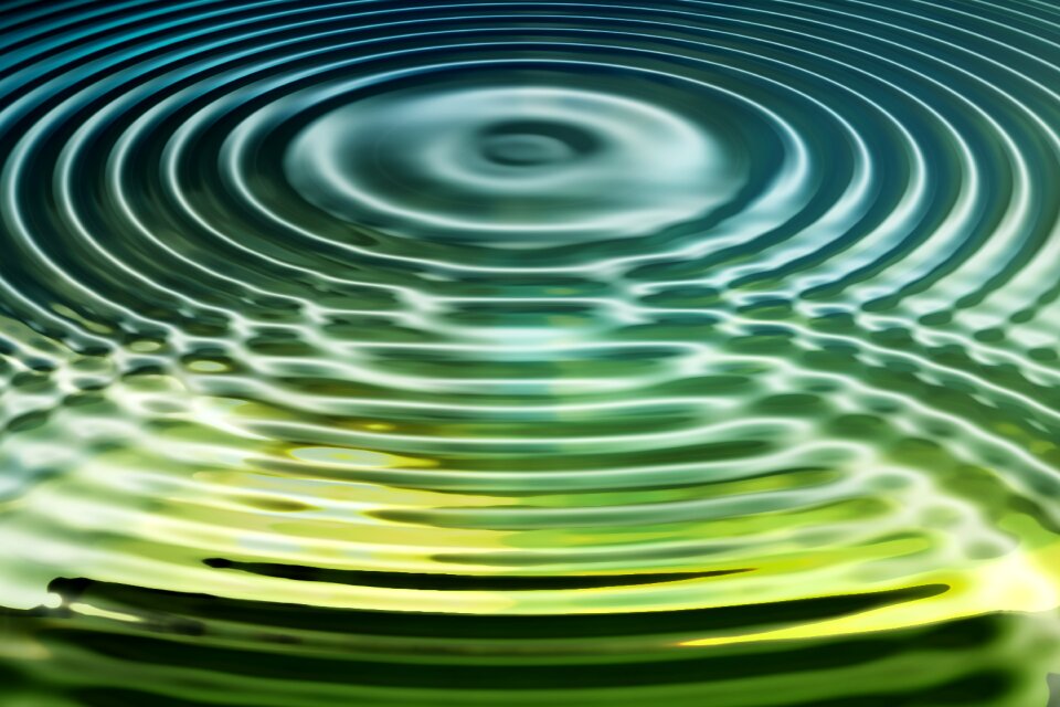 Water circle green water