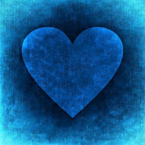 Cute blue love