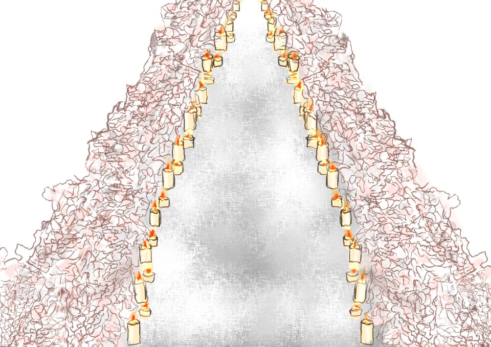 Petal candle Free illustrations
