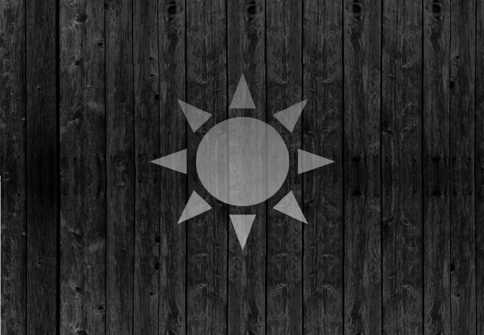 Sun transparent black
