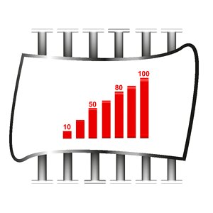 Chart growth icon