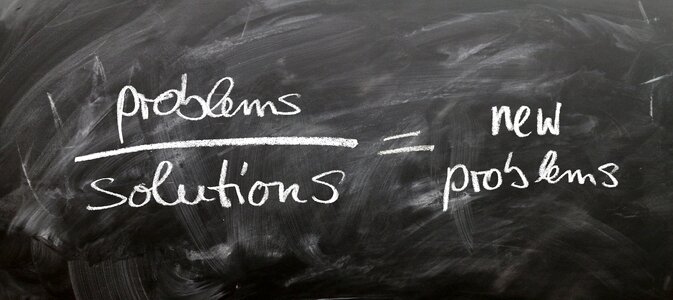 Solution chalk blackboard