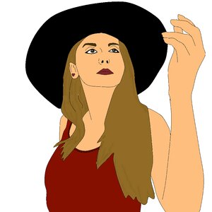 Hat selfie Free illustrations