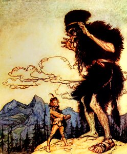 Fantasy book illustration vintage