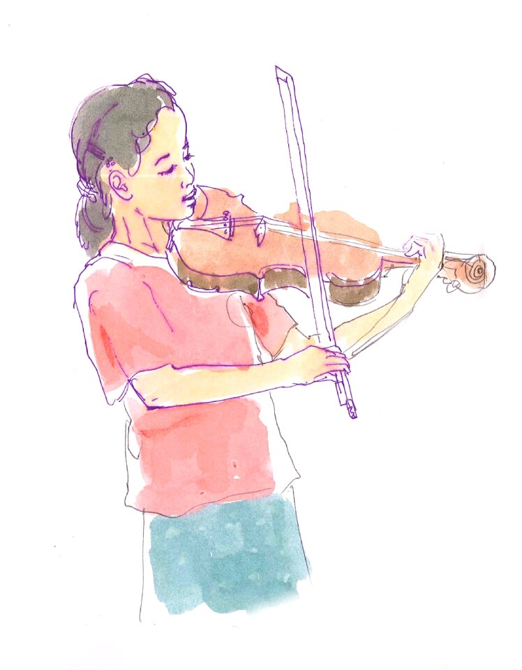 Girls watercolor Free illustrations